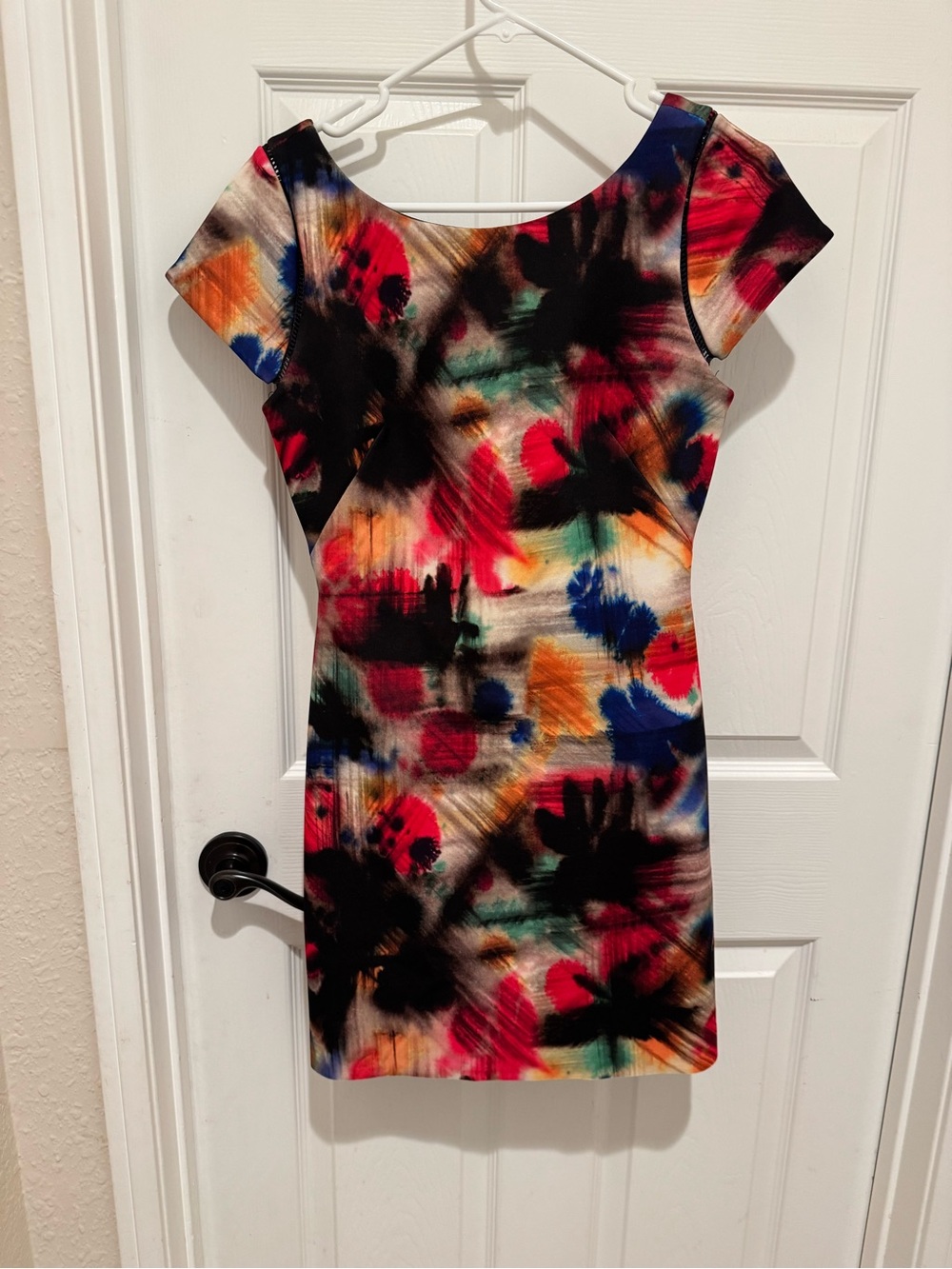 Milly Multicolor Abstract Print Mini Dress - Picture 2 of 8